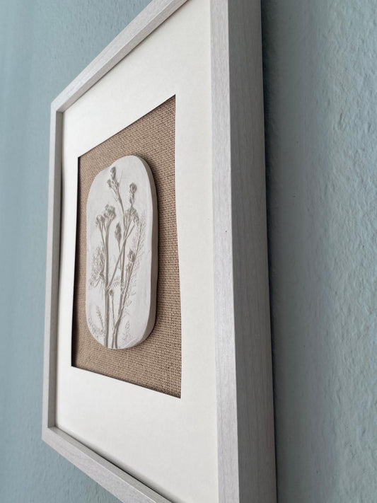 Relief von Sommerwiesenblüten